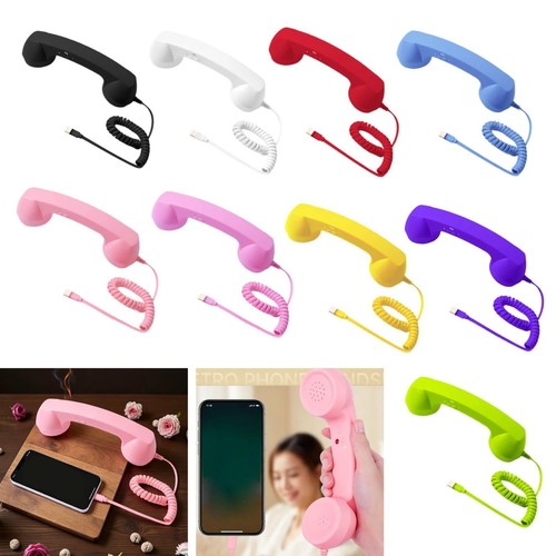 Retro telephone wired handset - retro,