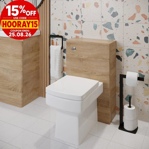 Back wall btw toilet - to,