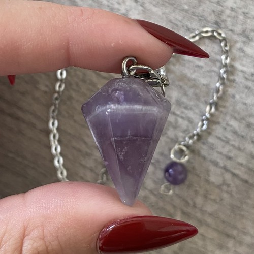 Amethyst pendulum crystal - -, (crystal