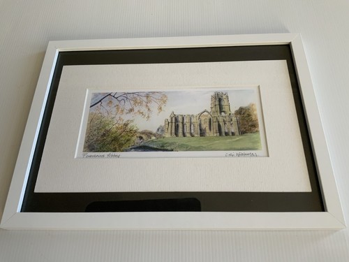 Fountains abbey signed - fountains, print