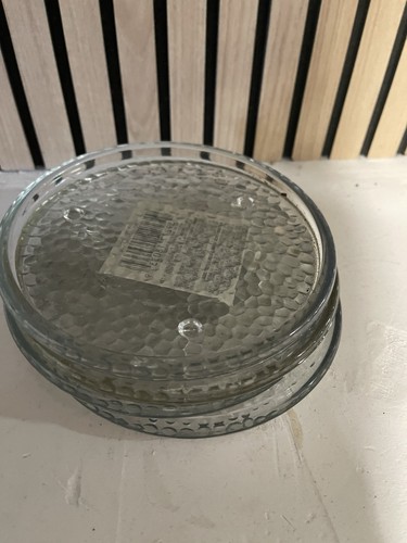 Glass candle plates - candle,