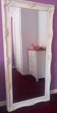 GALLERY CARVED LOUIS MIRROR. ULTIMATE BOROQUE FRAMED MIRROR IN WHITE