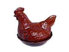 Vintage Brown Glazed Ceramic