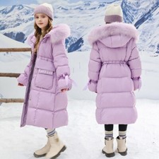 Kids Girls Winter Coat Hooded