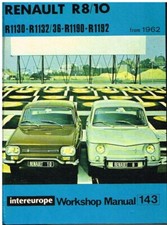 RENAULT 8 & 10 SALOON (1962-72) OWNERS WORKSHOP MANUAL *HARDBACK*