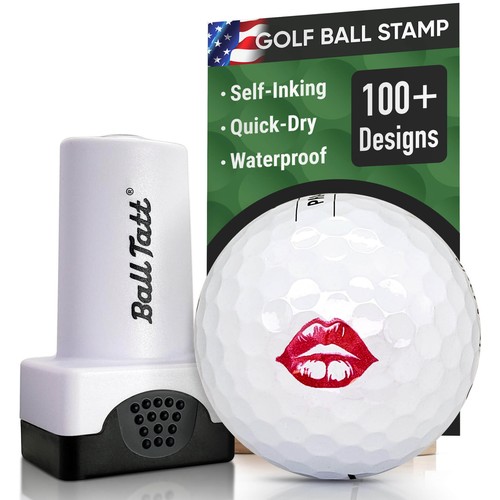 Ball tatt kiss lips golf - ball,