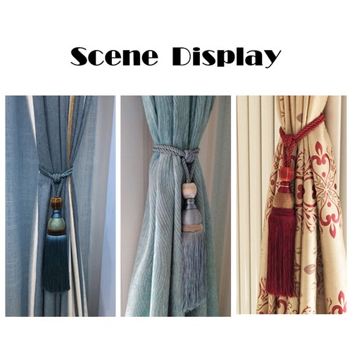 Large curtain holdbacks - large, rope