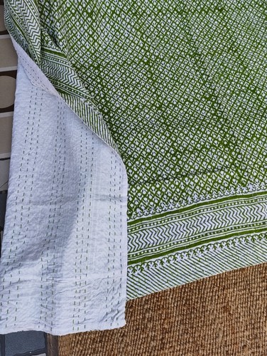 Indian handmade cotton green - indian,