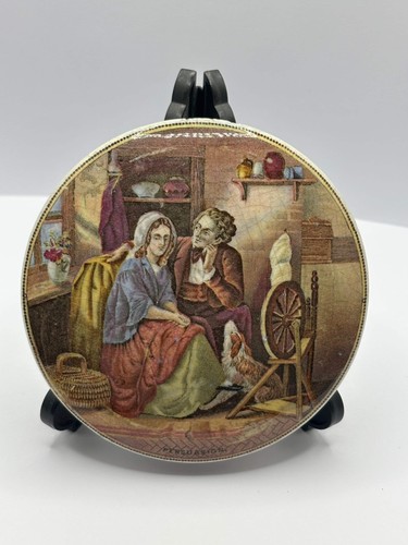 Old prattware lid victorian - old, lid,