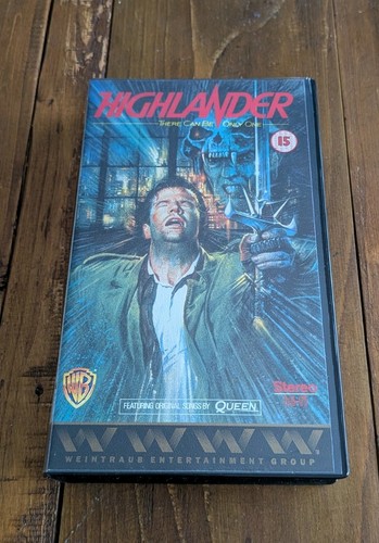 Highlander vhs video tape - vhs,