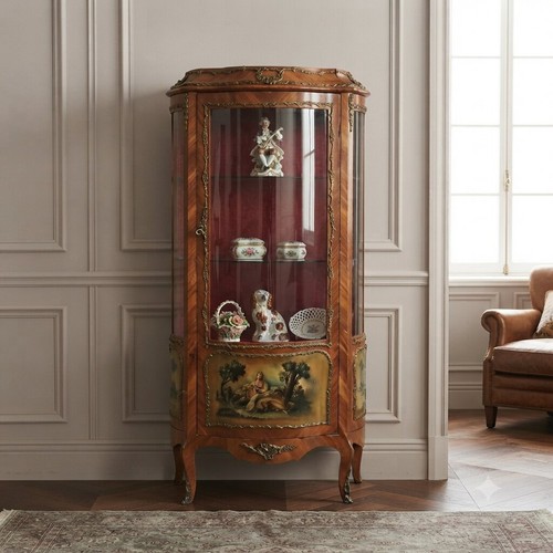 Antique showcase bois - de, rose