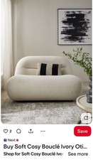 2x 2 seater Sofas Boucle Range From Next