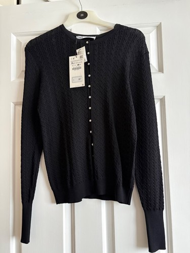 Black zara evening cardigan - black,
