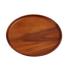 Acacia Wood Serving Tray Round