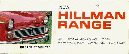 Hillman range 1963 - hillman,