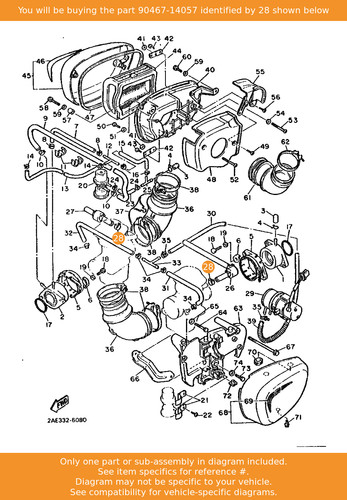 Yamaha clip 90467 - yamaha, 90467-14057