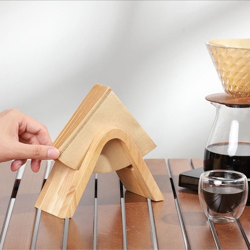 Coffee filter holder wood - coffee,