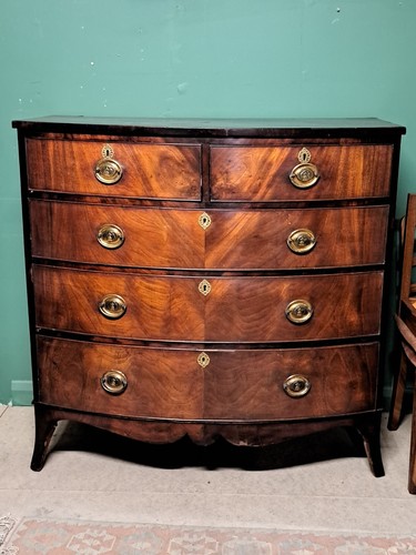 19th century mahogany bow - century,
