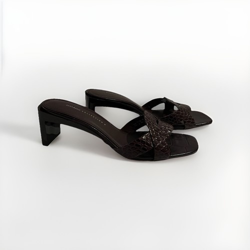 Zara brown faux - leather, croc