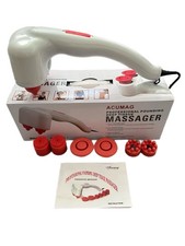 Acumag Professional Wired Pounding Deep Tissue Massager with Attachments Boxed