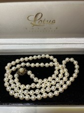 Vintage Lotus Simulated Pearls