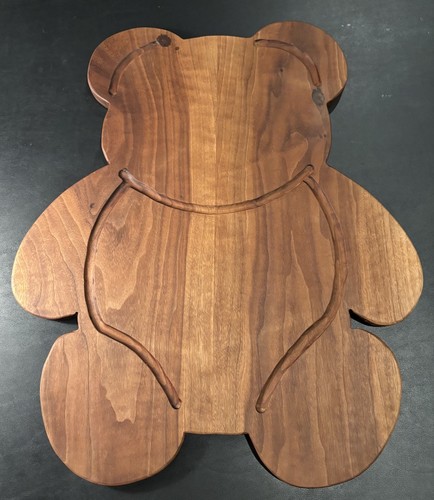 Teak wood teddy - teak, bear