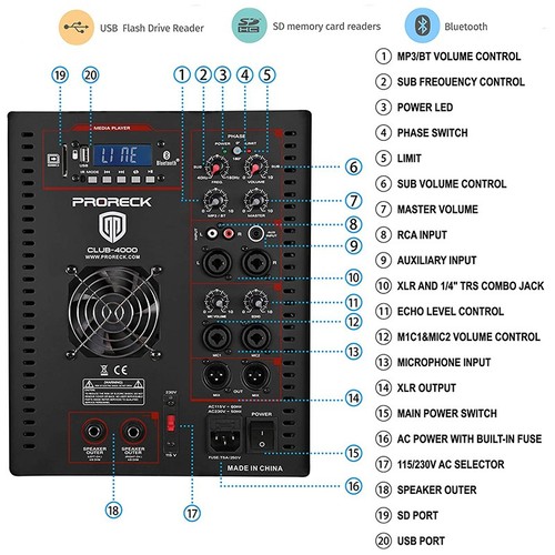Proreck club 4000 - proreck, 18"