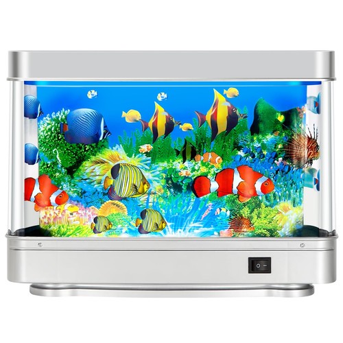 Fake fish tank aquarium night - fake,