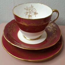 Adderley Vintage 1960s English Bone China Trio Cup/ Saucer/ Side Plate 