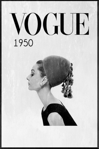 Vogue 1950 magazine cover - vogue,