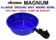 OKUMA DELUXE CLAMP ON GROUND BAIT MIXING BOWL SIDE TRAY FOR SEAT BOX CARP CHAIR