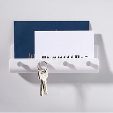 Key Holder Letter Storage Door Rack Organizer Wall Mounted Hanging Hanger Hooks