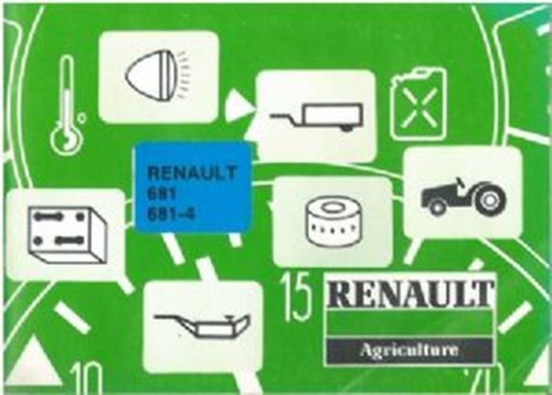 Renault tractor 681 4 - tractor, &