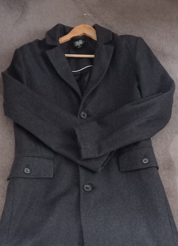 Topman wool blend overcoat - wool,