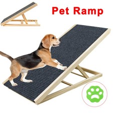 Adjustable Heights Dog Pet Ramp Foldable Stairs Non-Slip Ramp for Car Bed Sofa
