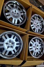 18" TSW PETROL deep dish chrome ALLOY WHEELS  PCD 5x120,ET20 9.5j #2