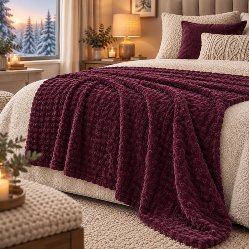 Bubble blanket fleece sofa - blanket,