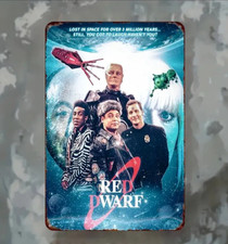 Red Dwarf Metal Sign 20x30cm