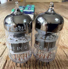 Vintage Zaerix matched Pair ECC88 /6DJ8 Russian Valves/Vacuum Tubes - AVO Tested