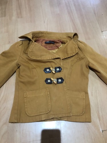 Zara boho cotton jacket button - boho,