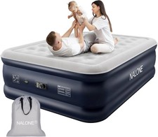 King Size Air Mattress Guest Airbed with Built-in Electric Pump, Inflatable