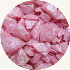 Pink Silk Quartz Glass Pebbles