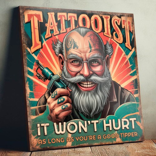 Tattoo parlor sign - tattoo,