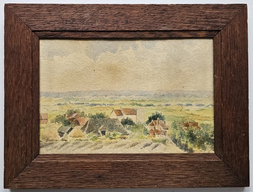 Vintage watercolour view - watercolour, “view