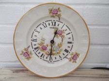 Vedette Ceramic Wall Clock Vintage Made In France 1970’s
