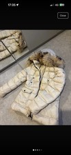 Age 14 Moncler Coat Cream