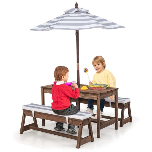 Pcs wooden kids picnic - 4, table