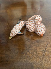 Two Herend Porcelain Fishnet