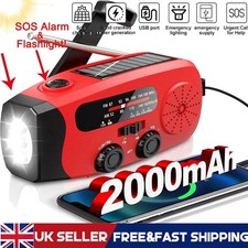 2000mAh Wind-Up Solar Radio