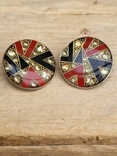 Vintage Red Black Enamel